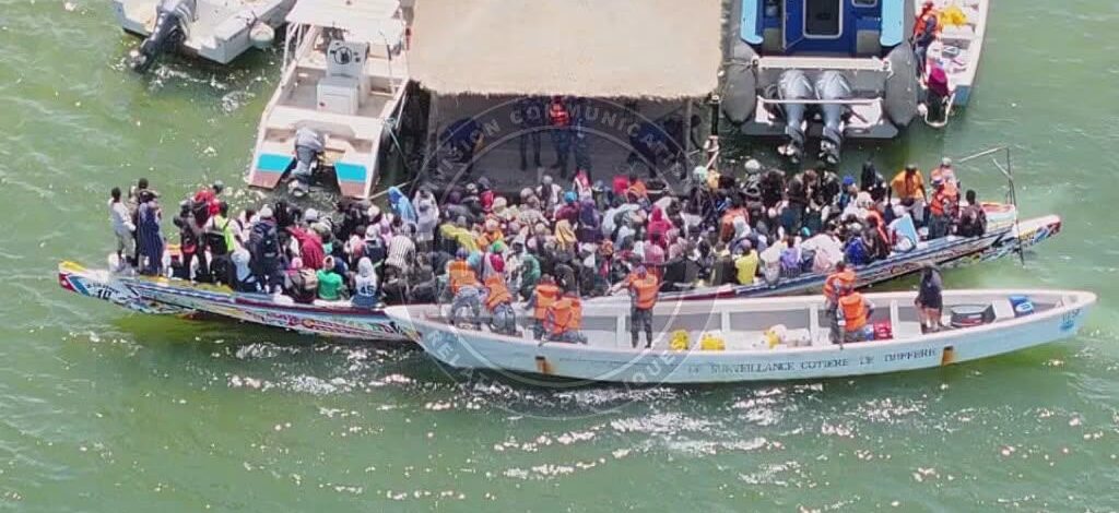 ÉMIGRATION IRRÉGULIÈRE : LA GENDARMERIE INTERPELLE 173 CANDIDATS ET SAISIT UNE PIROGUE DANS LE SALOUM