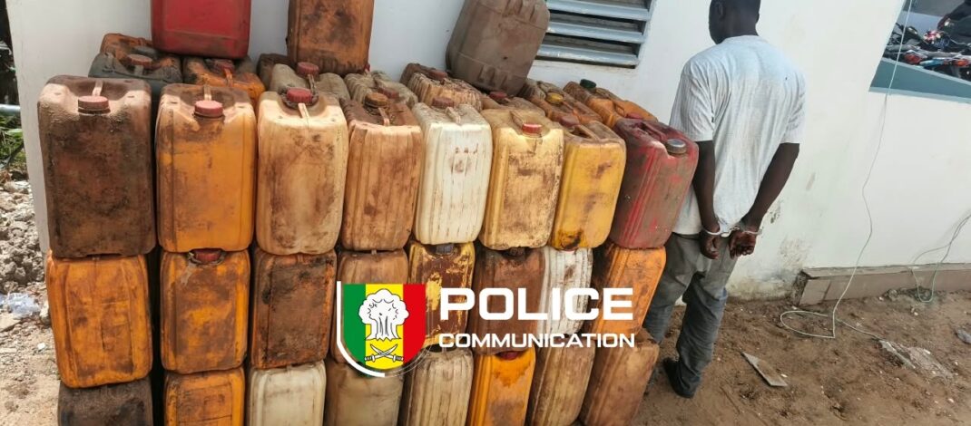 Fatick : un chauffeur de taxi clandestin arrêté pour trafic illicite de gasoil après près de deux mois de cavale